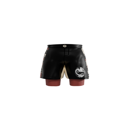 Short "Never Back Down Rojo"