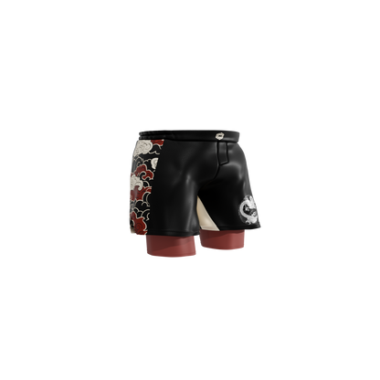 Short "Never Back Down Rojo"