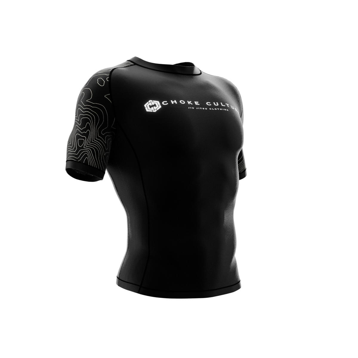 Rashguard “Never Back Down Negro”