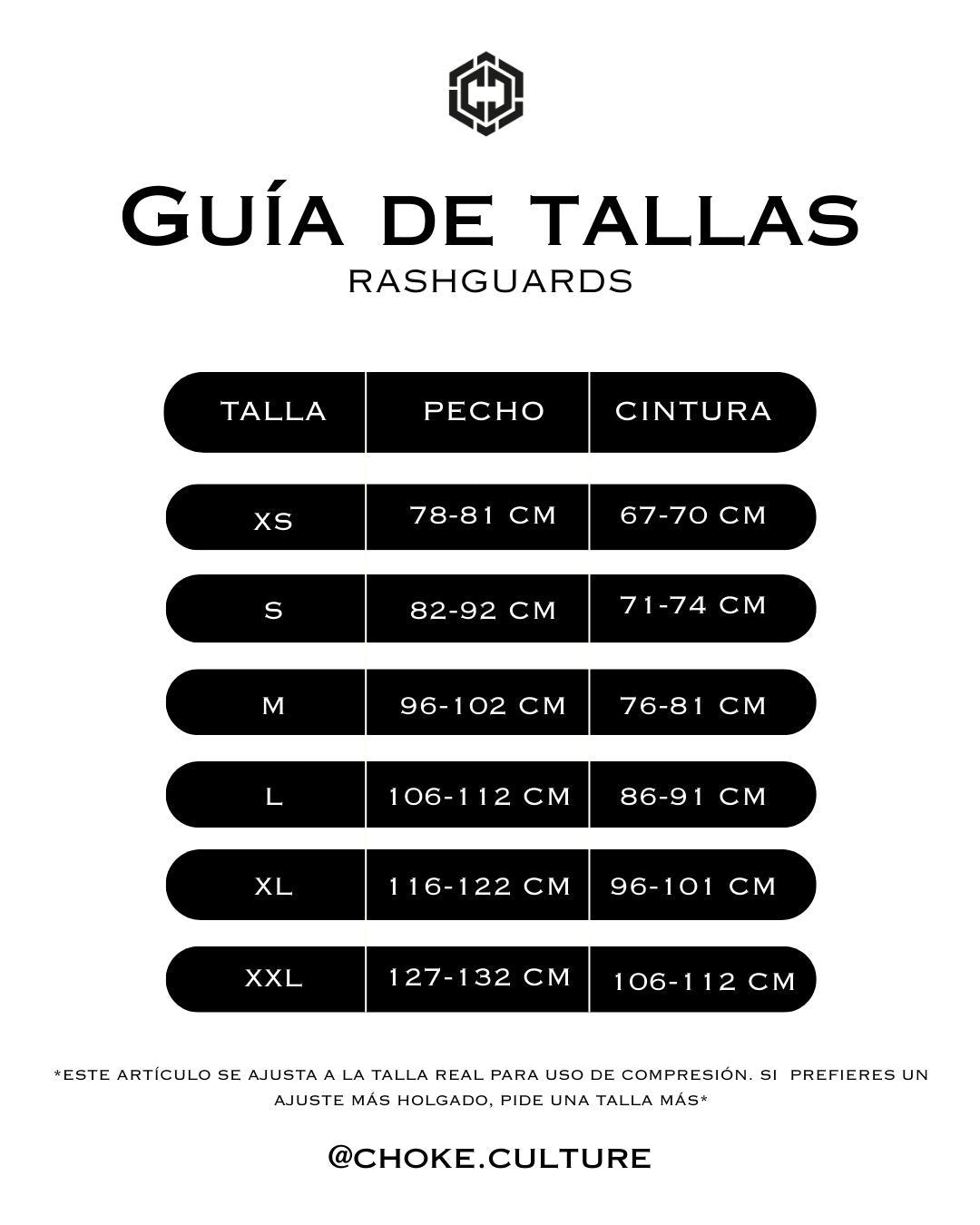 Guía de tallas