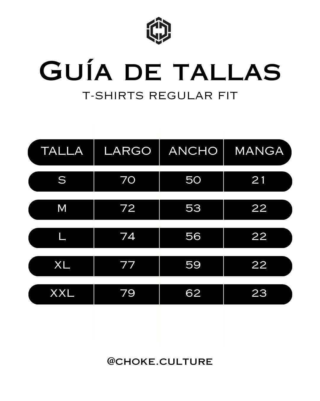 Guía de tallas